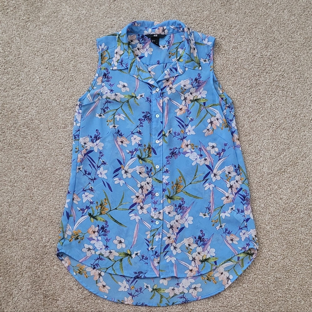 H&M sleeveless blouse